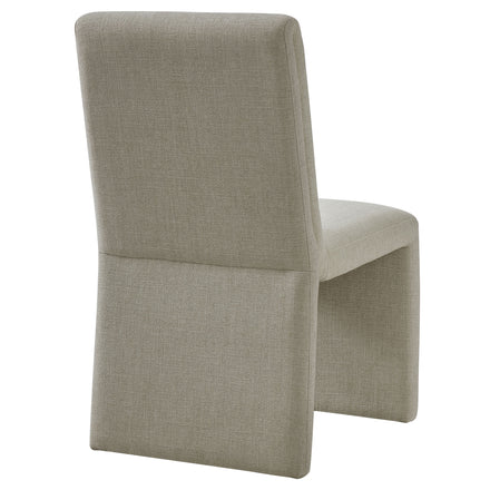 Emory Upholstered Fabric Dining Side Chair Set of 2 in Linen