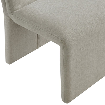 Emory Upholstered Fabric Dining Side Chair Set of 2 in Linen