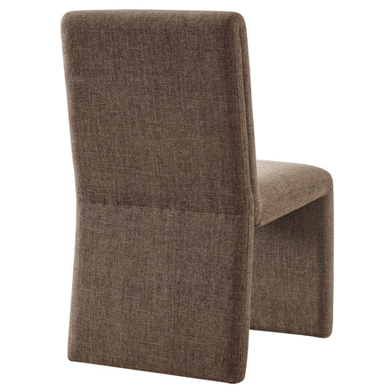Emory Upholstered Fabric Dining Side Chair Set of 2 in Mocha