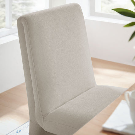 Emory Upholstered Fabric Dining Side Chair Set of 2 in Salt