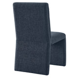 Lime Upholstered Fabric Dining Side Chair Set of 2 in Slate Blue