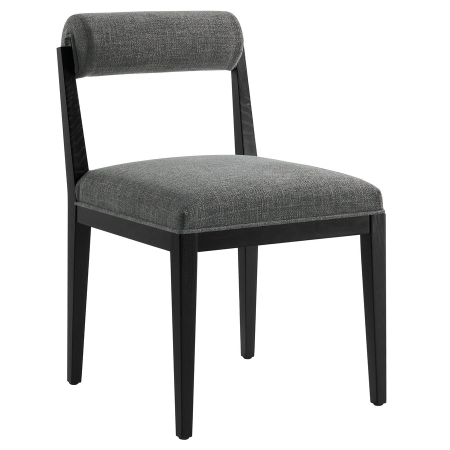 Blaise Fabric Dining Chair Set of 2 in Charcoal