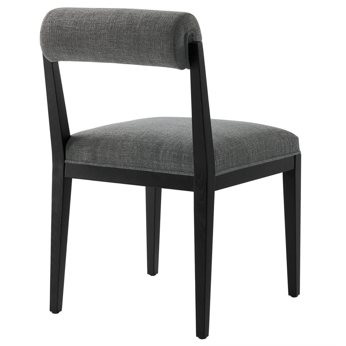 Blaise Fabric Dining Chair Set of 2 in Charcoal