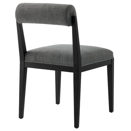 Kai Fabric Dining Chair Set of 2 in Charcoal