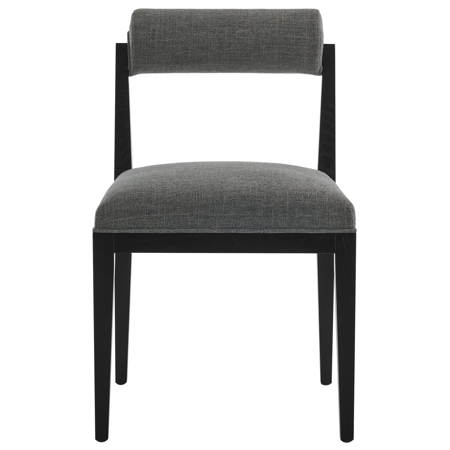 Blaise Fabric Dining Chair Set of 2 in Charcoal