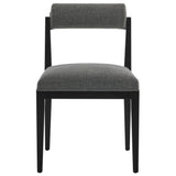 Blaise Fabric Dining Chair Set of 2 in Charcoal