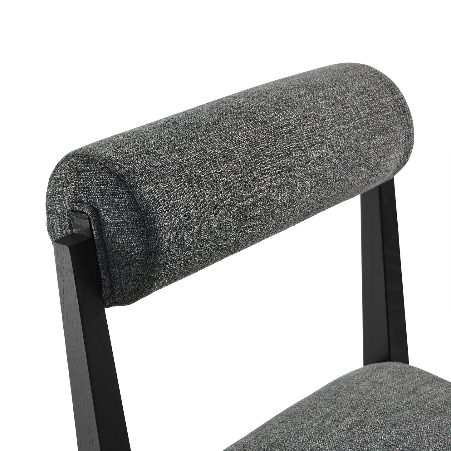 Blaise Fabric Dining Chair Set of 2 in Charcoal