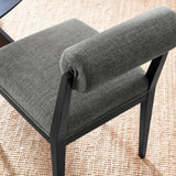 Blaise Fabric Dining Chair Set of 2 in Charcoal
