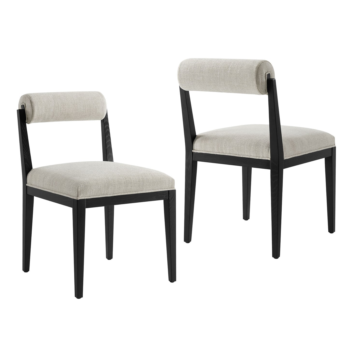 Blaise Fabric Dining Chair Set of 2 in Linen