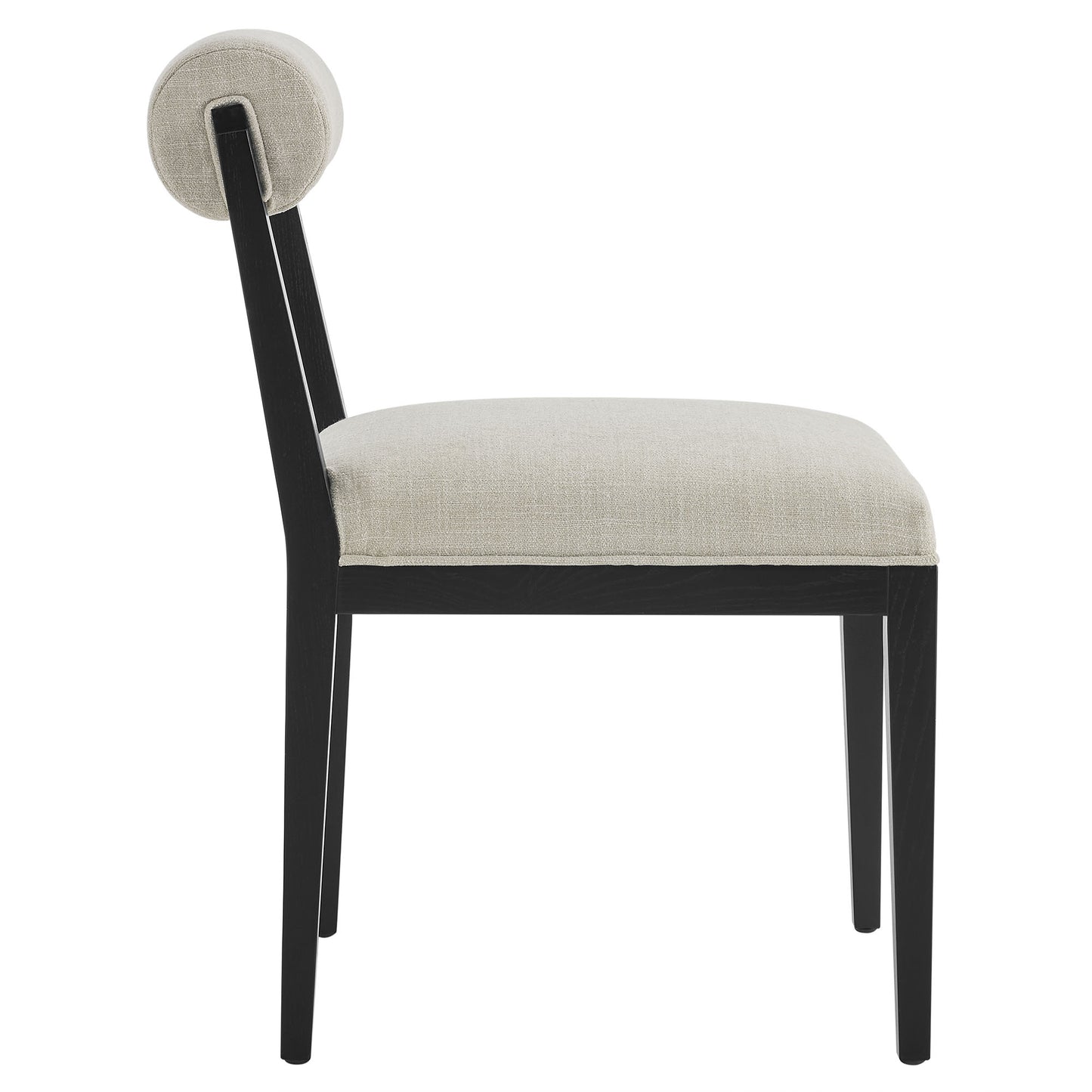 Blaise Fabric Dining Chair Set of 2 in Linen