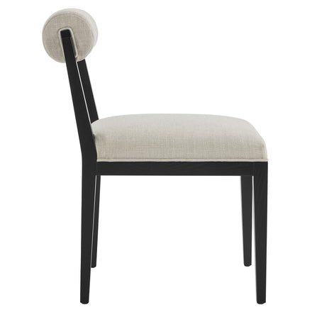 Kai Fabric Dining Chair Set of 2 in Linen