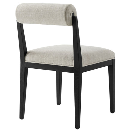 Kai Fabric Dining Chair Set of 2 in Linen