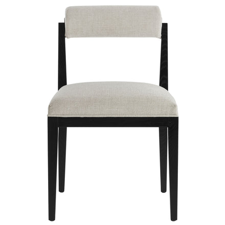 Kai Fabric Dining Chair Set of 2 in Linen