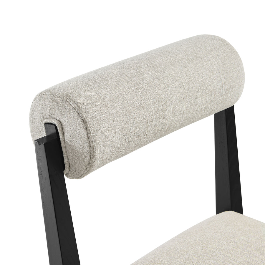 Blaise Fabric Dining Chair Set of 2 in Linen