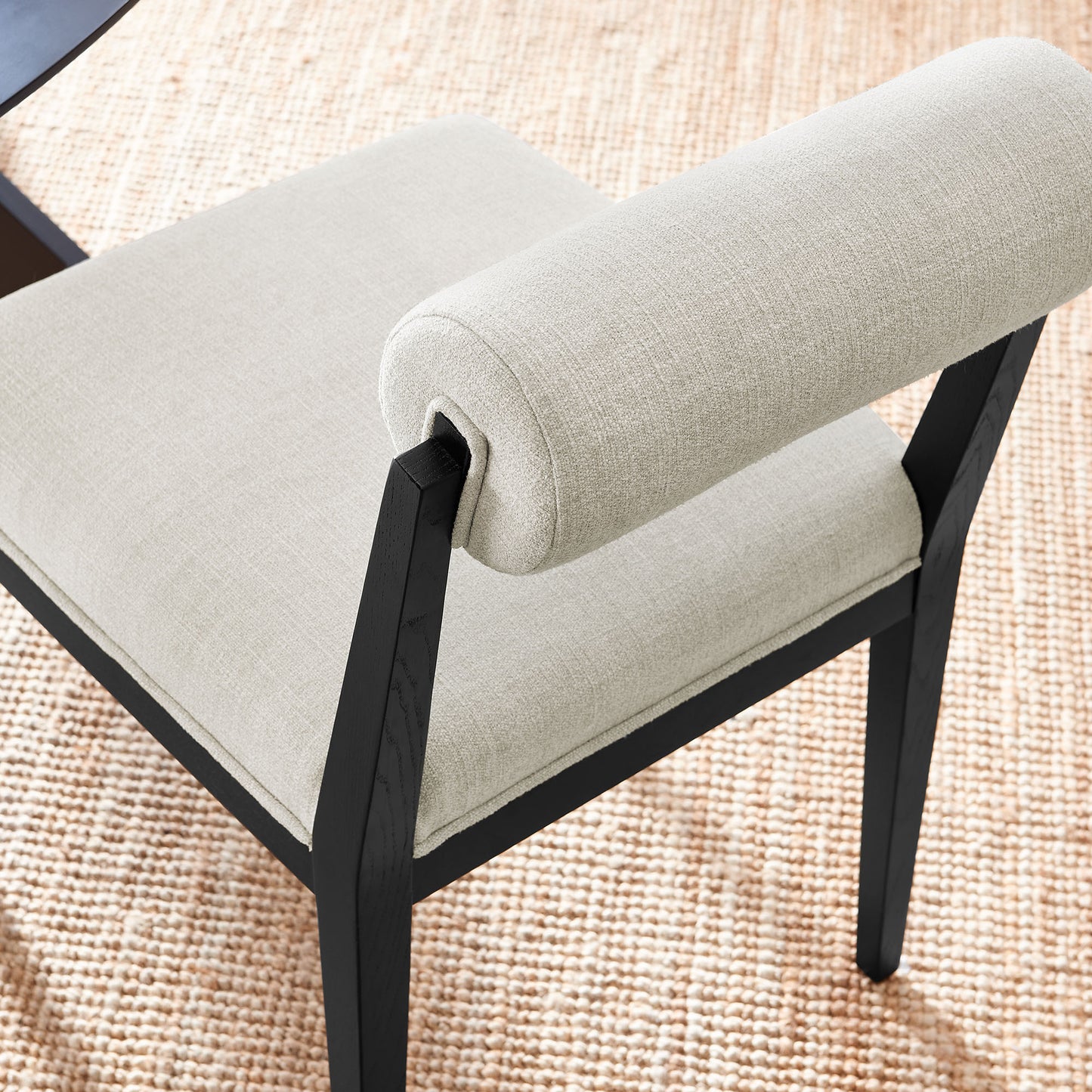 Blaise Fabric Dining Chair Set of 2 in Linen