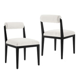 Blaise Fabric Dining Chair Set of 2 in Salt