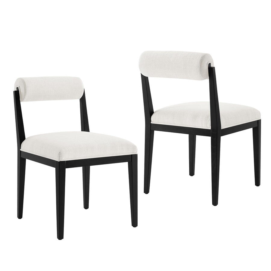 Blaise Fabric Dining Chair Set of 2 in Salt