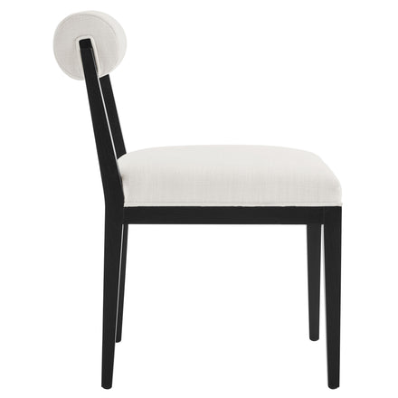 Kai Fabric Dining Chair Set of 2 in Salt