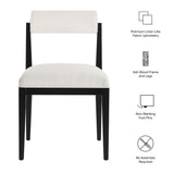 Blaise Fabric Dining Chair Set of 2 in Salt