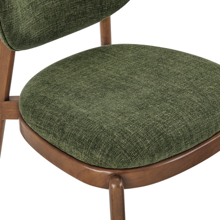 Fenwick Fabric Dining Chairs Set of 2 in Foliage