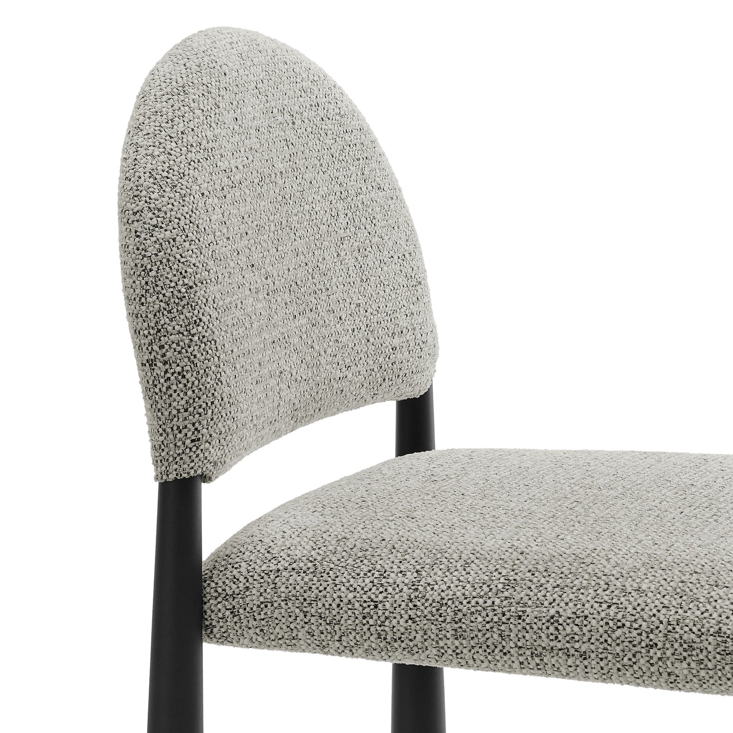 Magnus Upholstered Fabric Counter Stools Set of 2 in Black Camel