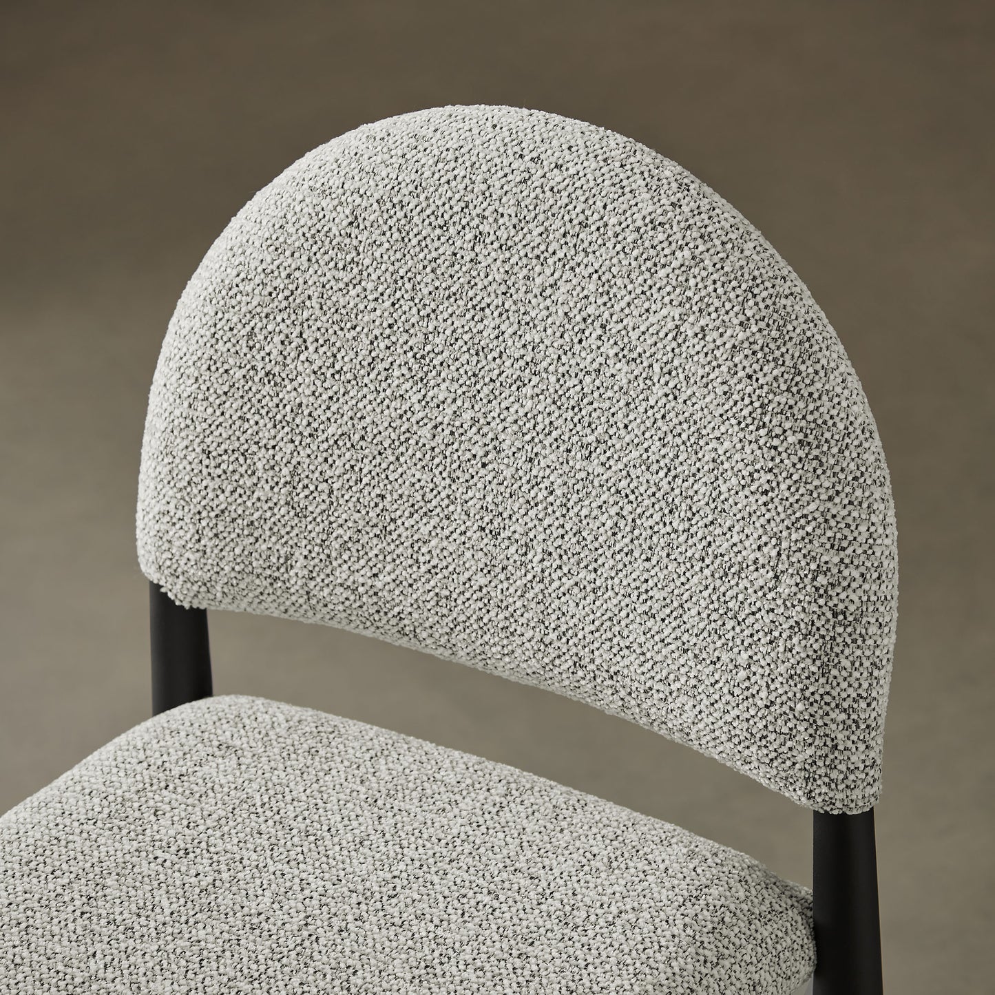 Magnus Upholstered Fabric Counter Stools Set of 2 in Black Camel