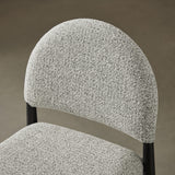 Magnus Upholstered Fabric Counter Stools Set of 2 in Black Camel