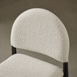 Magnus Upholstered Fabric Counter Stools Set of 2 in Black Cream