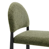 Magnus Upholstered Fabric Counter Stools Set of 2 in Black Leaf