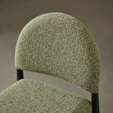 Magnus Upholstered Fabric Counter Stools Set of 2 in Black Leaf