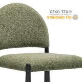 Magnus Upholstered Fabric Counter Stools Set of 2 in Black Leaf