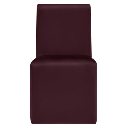 Emory Performance Velvet Dining Side Chair Set of 2 in Mulberry