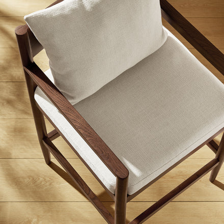 Remington Wood Counter Stool Set of 2 in Salt