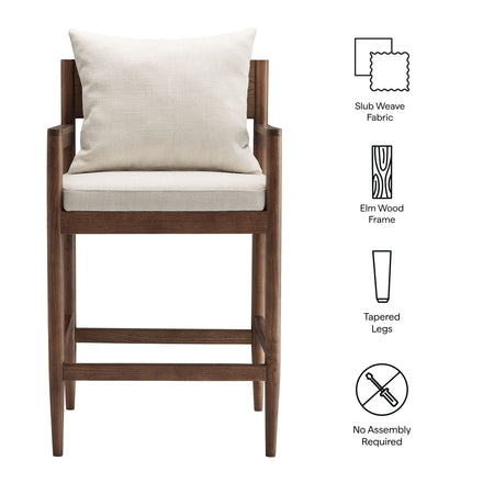 Remington Wood Counter Stool Set of 2 in Salt