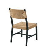 Diablo Wood Dining Chair Set of 2 in Black Natural