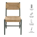 Diablo Wood Dining Chair Set of 2 in Light Gray Natural