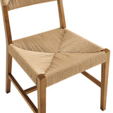Diablo Wood Dining Chair Set of 2 in Natural Natural