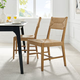 Diablo Wood Dining Chair Set of 2 in Natural Natural