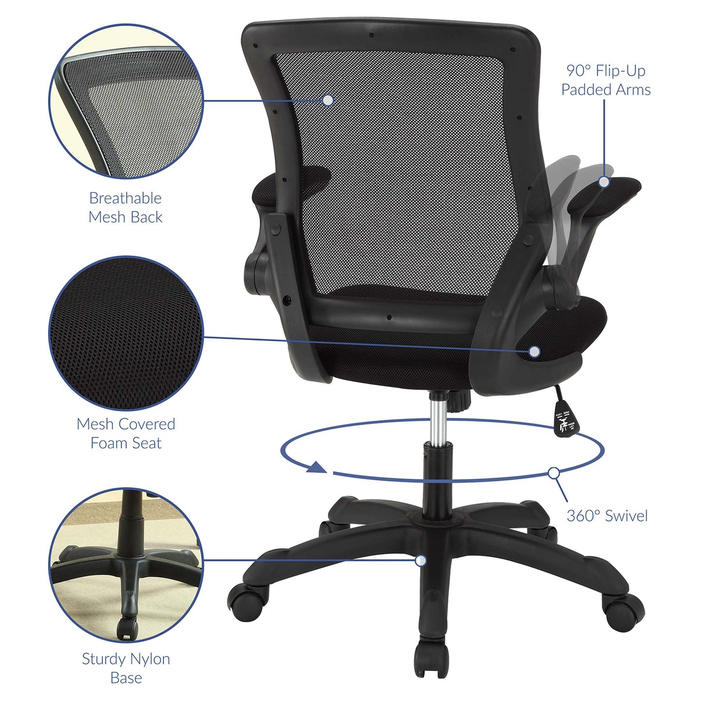 Veer Mesh Office Chair by Furniture for America