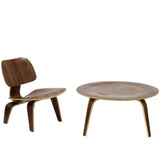 Zephyr 2 Piece Living Room Set in Walnut