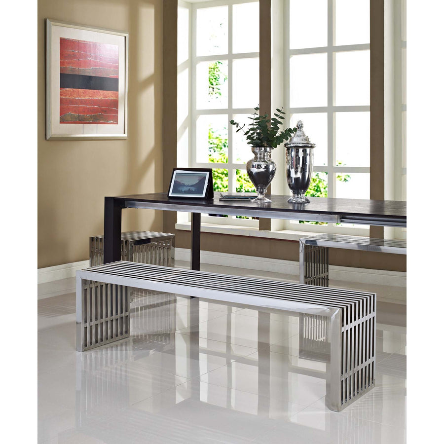 Fenn Benches Set of 3 in Silver