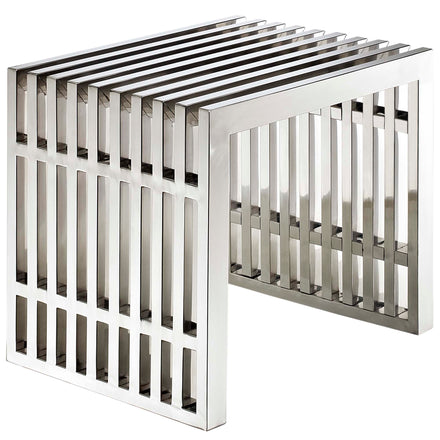 Gridiron Benches Set of 2 in Silver