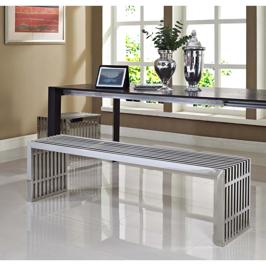 Fenn Benches Set of 2 in Silver