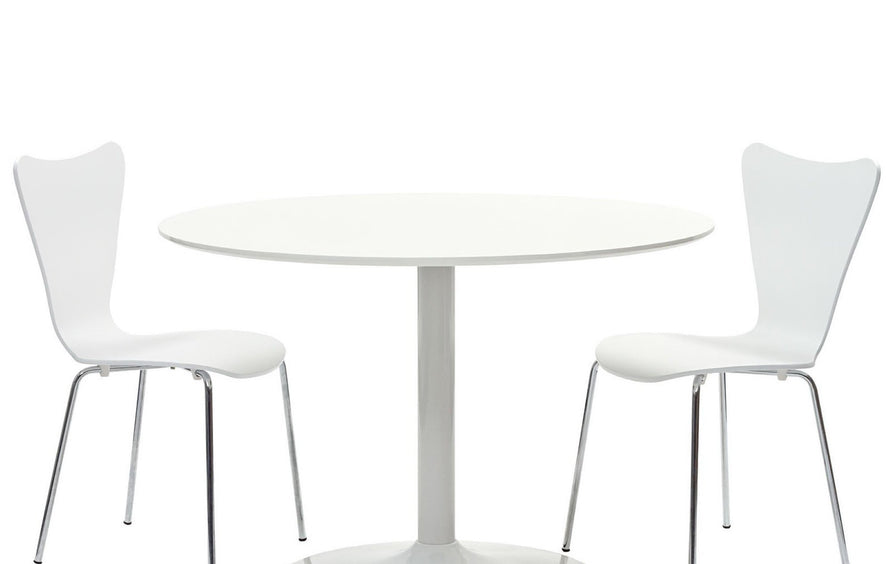 Kira 3 Piece Dining Set in White