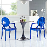 Thistle Dining Armchairs Set of 2 in Blue