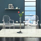 Thistle Dining Armchairs Set of 2 in Clear