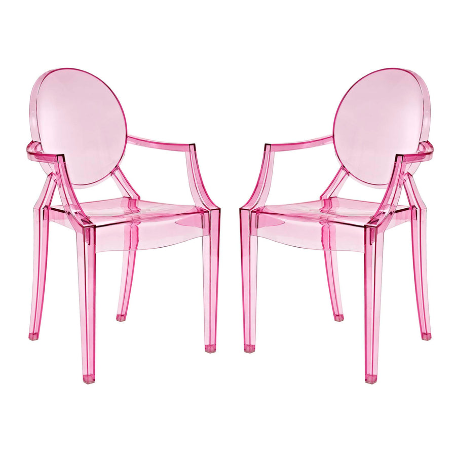 Thistle Dining Armchairs Set of 2 in Pink