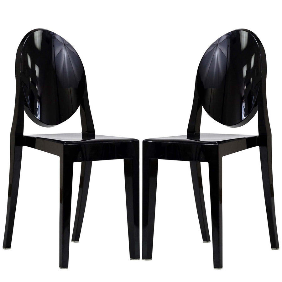 Thistle Dining Chairs Set of 2 in Black