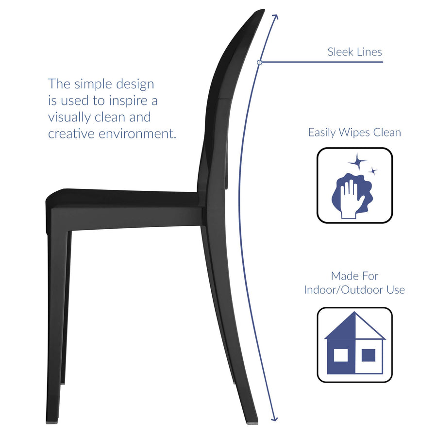 Thistle Dining Chairs Set of 2 in Black