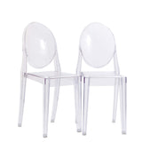 Thistle Dining Chairs Set of 2 in Clear